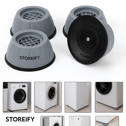 Anti Vibration Pad-Anti-vibration Pads For Washing Machine - 4 Pcs Shock Proof Feet For Washer ? Dryer, Great For Home, Laundry Room, Kitchen, Washer, Dryer, Table, Chair, Sofa, Bed (4 Units)