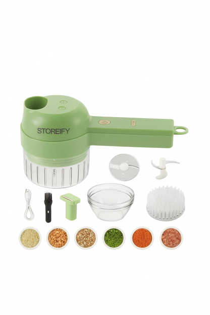 4 in 1 Portable Electric Vegetable Cutter Set