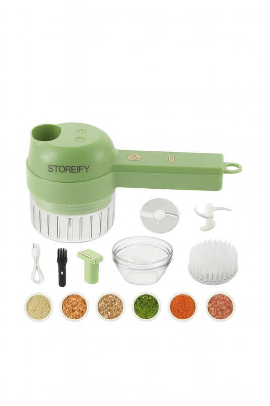 4 in 1 Portable Electric Vegetable Cutter Set